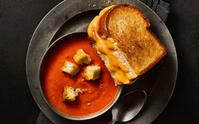 Bacon Tomato Grilled Cheese and Tomato Soup